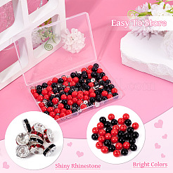 100шт 2 цвета непрозрачные акриловые бусины&nbsp;MACR-TA0002-52