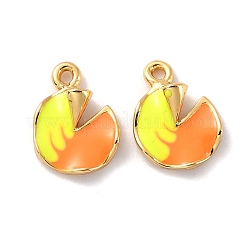 Латунь эмаль подвески&nbsp;KK-P207-021G-RS