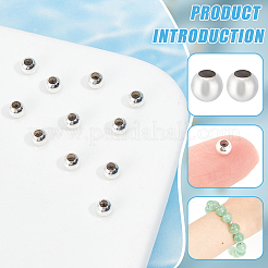 16 шт. 925 бусины-рондели из стерлингового серебра STER-BC0001-86