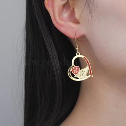Ohrhänger aus emailliertem Edelstahl 304 für Damen&nbsp;WGC1138-02