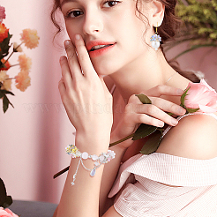 120 шт. 4-цветные прозрачные гальванические стеклянные колпачки для бусин&nbsp;EGLA-HS0001-05