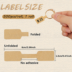 1 rotolo di 500 etichette adesive di carta&nbsp;STIC-SP0001-05C
