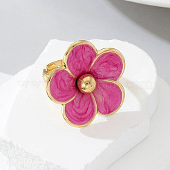 Fingerringe aus Emaille mit Blumenmuster für Damen&nbsp;FS-WG5F22E-01