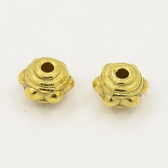 Шарики прокладки цветка сплава тибетского стиля смешанные&nbsp;TIBEB-X0008-RS