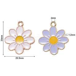 80 шт. 4 цвета экологически чистые подвески из сплава с эмалью&nbsp;ENAM-CJ0001-71