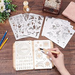 2 pieza de plantillas de corte de acero inoxidable 304 personalizadas de 2 estilos&nbsp;DIY-FG0001-94