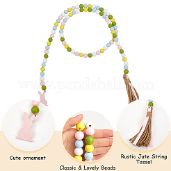 Деревянные бусины DIY-WH0888-777B-04