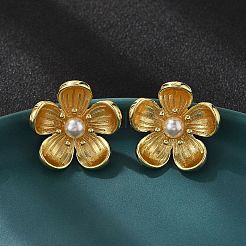 Серьги-гвоздики из латуни&nbsp;EJEW-S258-05G