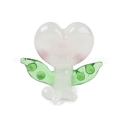 Statuetta elfica a forma di cuore realizzata a mano in vetro soffiato a lume&nbsp;LAMP-N034-28