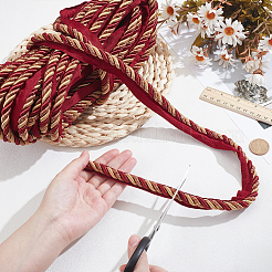 Отделка шнуром из полиэстера&nbsp;SRIB-WH0011-340