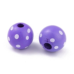 Окрашенные натуральные деревянные бусины&nbsp;LS-WOOD-O005-01E