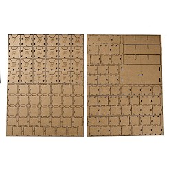 Рождественские деревянные ящики для хранения украшений&nbsp;CON-WH0089-03