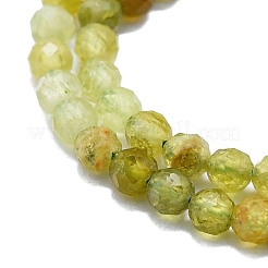 Естественный зеленый гранат бисер нитей G-P457-A03-25