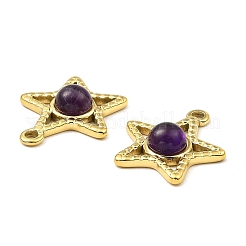 Подвески из натурального аметиста  STAS-K258-24G-07