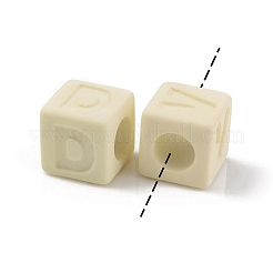 Прорезиненные прозрачные акриловые бусины&nbsp;OACR-K007-014D