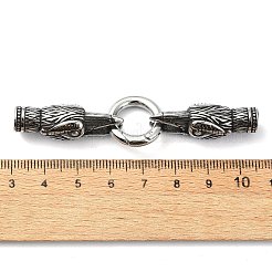 Кольца пружинные затворные из нержавеющей стали 304 в тибетском стиле&nbsp;FIND-Z046-04AS-03