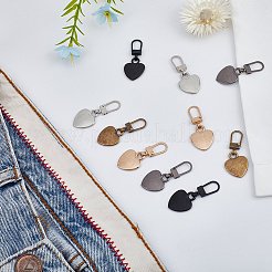 合金ジッパーヘッド  ジッパースライダー  ジッパーの交換  衣類、ジャケット、財布、荷物、バックパック  ミックスカラー  45x18mm  5個/セット&nbsp;DJ-PW-WG789A9-02