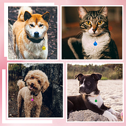 18 шт. 9-х цветные железные и сплавные подвесные украшения-колокольчики KEYC-GF0001-18