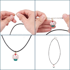 Вощеный шнур ожерелье материалы X-NCOR-T001-01