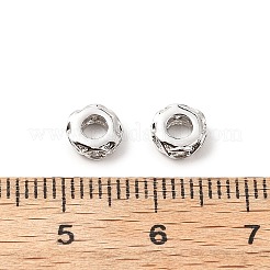 Плоские круглые латунные микропрозрачные прозрачные кубические циркониевые бусины-разделители KK-L237-016P