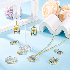 10 pz 2 stili pendenti in resina trasparente&nbsp;RESI-TA0005-61