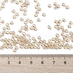 MIYUKIラウンドロカイユビーズ  日本製シードビーズ  8/0  （rr2439)ライトスモーキートパーズゴールド光沢  3mm  穴：1mm  約2111~2277個/50g&nbsp;SEED-X0055-RR2439
