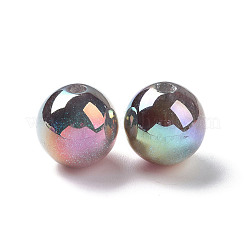 УФ-покрытие непрозрачные бусины из смолы RESI-A020-01B