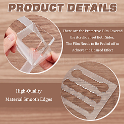 Прозрачные акриловые шаблоны DIY-WH0580-20