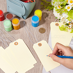 100 шт. чистые бумажные ценники со шнуром FIND-SP0002-91B