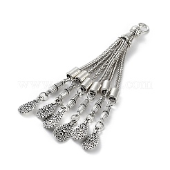 Chaîne gourmette en alliage de style tibétain gland gros pendentifs&nbsp;FIND-K013-01AS-10