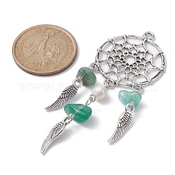 Большие подвески со смешанной крошкой драгоценных камней PALLOY-JF02293