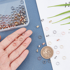 150 шт. 3-х цветные подвески из нержавеющей стали 304 и соединительные кольца&nbsp;STAS-AR0001-20