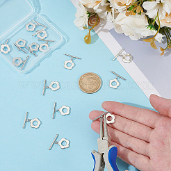 15шт латунные застежки&nbsp;KK-ME0002-34P