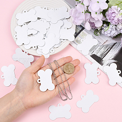 45 шт. пустые двухсторонние алюминиевые подвески с термопереносом&nbsp;DIY-SP0006-29B