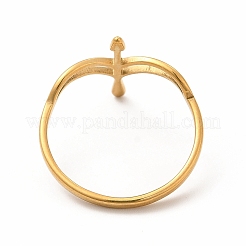 Кольцо-стрела из нержавеющей стали 201 для женщин&nbsp;LS-RJEW-K239-07G