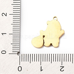 Рождественские эмалевые подвески из нержавеющей стали 304&nbsp;LS-STAS-B112-02G-02