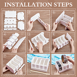 Акриловый держатель-органайзер на пояс с 4 отделением&nbsp;ODIS-WH0025-265