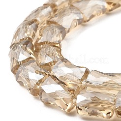 Ab color plateado cuentas de perlas de vidrio transparente&nbsp;EGLA-P051-06A-A05