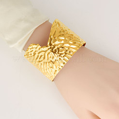 Европейские и американские стили 304 нержавеющая сталь кованые браслеты-манжеты для женщин&nbsp;WY5532-2