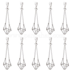 10 шт. подвески-мешочки в стиле макраме из нержавеющей стали 201 и 304&nbsp;PALLOY-TAC0197