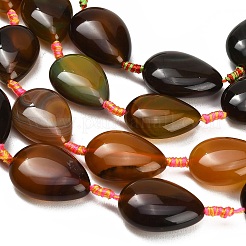 Naturelles agate jaune brins de perles&nbsp;GG-CBAB9C6-C02-01