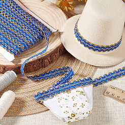 Отделка из полиэстера с волнистыми краями длиной 12 м.&nbsp;OCOR-WH0088-27