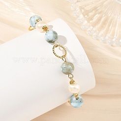 Bracciali da donna con maglie in ottone&nbsp;BJEW-JB14409
