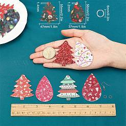 Наборы для самостоятельного изготовления сережек на рождественскую тематику DIY-SC0014-35P