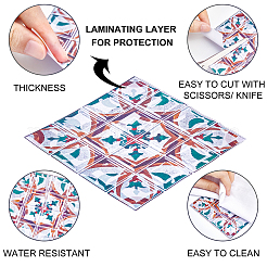 Adesivi in pvc 3d autoadesivi con motivo a mosaico con pellicola brillante&nbsp;DIY-WH0217-11