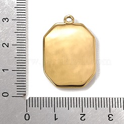 304ステンレススチールと天然パウアシェルを使用したペンダント  18KGP本金メッキ  イオンプレーティング（ip）  長持ちメッキ  ポリゴンチャーム  28.5x19.5x4.5mm  穴：1.8mm&nbsp;SH-CBA7184-01F-G