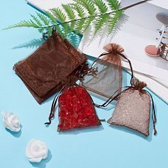 Organza-Geschenktüten mit Kordelzug&nbsp;OP-R016-9x12cm-12