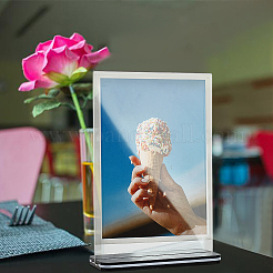 Прозрачный акриловый пустой знак места&nbsp;LS-ODIS-WH0043-34