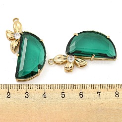 Латунь со стеклянной подвеской FIND-Z044-12A