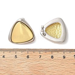 Двухцветные серьги-гвоздики из латуни EJEW-S262-10GP-A